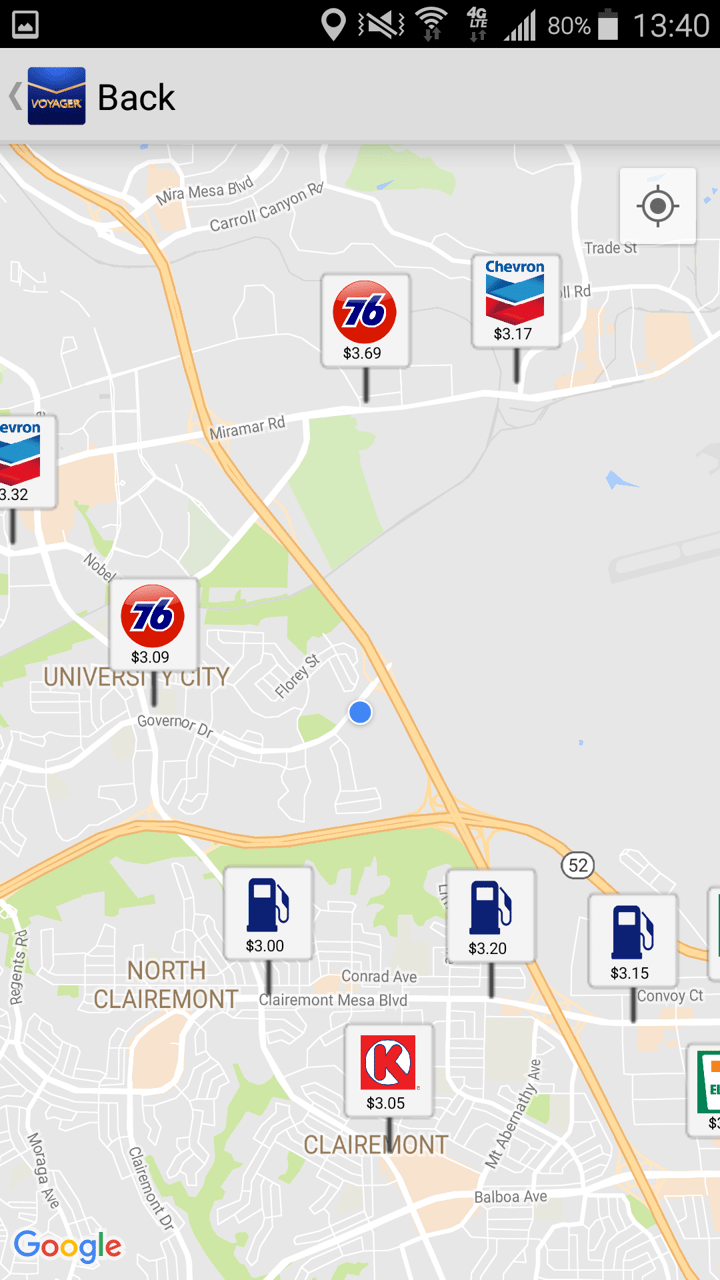 voyager fuel locations